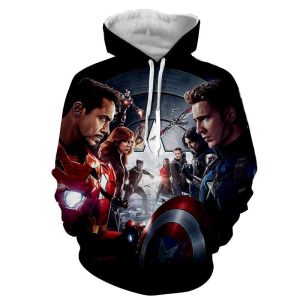 Avengers 3D Hoodie All Over Printed, Marvel, Avengers, All Others