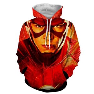 The Flash 3D Hoodie All Over Printed, DC Comics, The Flast Jacket