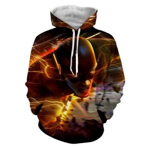 Flash 3D Hoodie All Over Printed, DC Comics, The Flast Flying