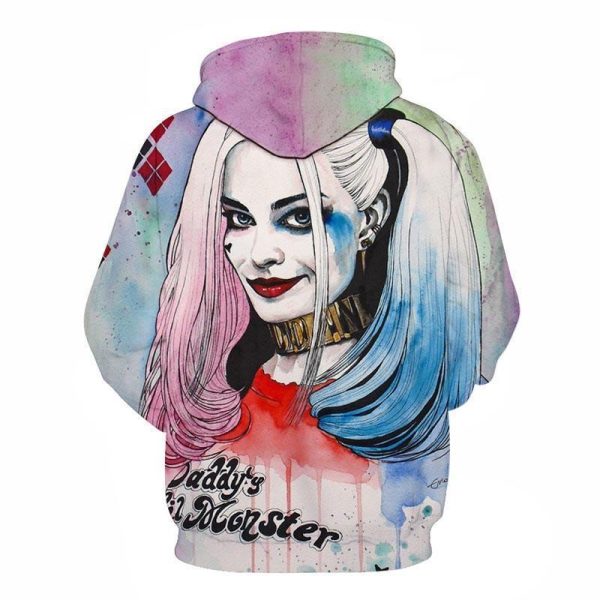 Harley Quinn 3D Hoodie All Over Printed, DC Comics - Prinvity