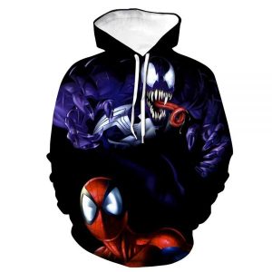 Venom Spider Man 3D Hoodie All Over Printed, Marvel