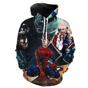 Spider Man 3D Hoodie All Over Printed, Marvel, Avengers, Spider Man Comics