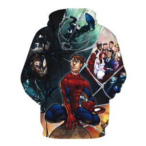 Spider Man 3D Hoodie All Over Printed, Marvel, Avengers, Spider Man Comics