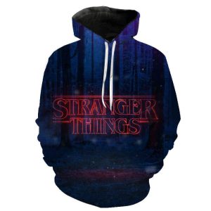 Stranger Things Logo 3D Hoodie All Over Printed