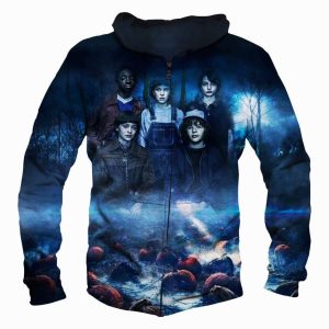 Friend Stranger Things 3D Hoodie All Over Printed, Eleven, Will, Dustin, Lucas, Mike, Max