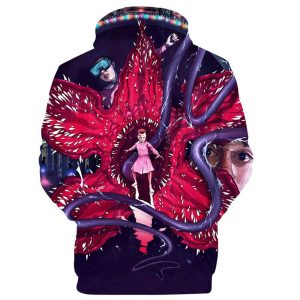Demogorgon Eleven 3D Hoodie All Over Printed Stranger Things