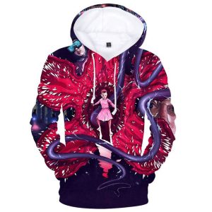 Demogorgon Eleven 3D Hoodie All Over Printed Stranger Things
