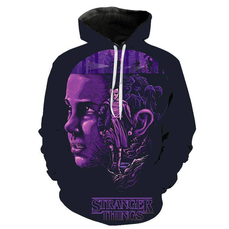 Eleven Stranger Things 3D Hoodie All Over Printed