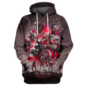 Avengers 3D Hoodie All Over Printed, Marvel, Avengers, End Game, Infinity War