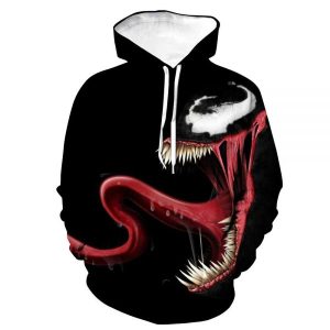 Venom 3D Hoodie All Over Printed, Marvel
