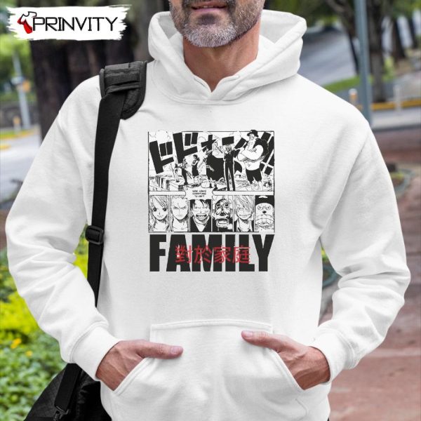 Family One Piece T-Shirt, Anime Manga Unisex Hoodie, Sweatshirt, Long Sleeve, Tank Top