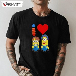 I Love Minions Smile T-Shirt, Funny Unisex Hoodie, Sweatshirt, Long Sleeve, Tank Top