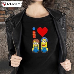I Love Minions Smile T-Shirt, Funny Unisex Hoodie, Sweatshirt, Long Sleeve, Tank Top