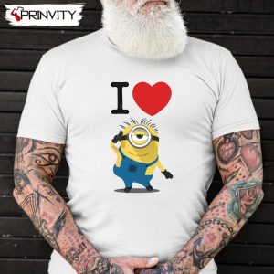 I Love Minions T-Shirt, Unisex Hoodie, Sweatshirt, Long Sleeve, Tank Top