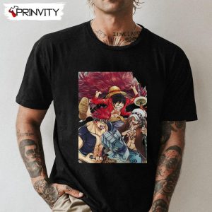 Luffy Law Kid One Piece T-Shirt, Anime Manga Unisex Hoodie, Sweatshirt, Long Sleeve, Tank Top