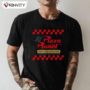 Pizza Planet T-Shirt, Disney Toy Story, Unisex Hoodie, Sweatshirt, Long Sleeve, Tank Top Red