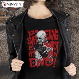 Vecna Your Suffering Is Almost At An End T-Shirt, Stranger Things Unisex Hoodie, Sweatshirt, Long Sleeve, Tank Top