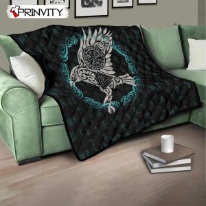 Vegvisir – Valknut – The Raven Viking Quilt