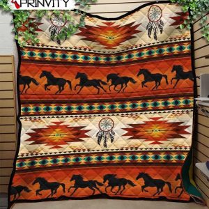 Horse Dreamcatcher Native American Quilt