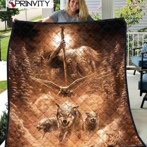 Wolf Art Native American Quilt