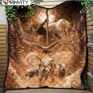 Wolf Art Native American Quilt