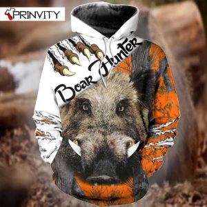 Boar Hunter 3D Hoodie All Over Printed