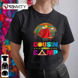 Cousin Camp 2022 Tribe Vacation Reunion Crew Camping Outdoor T-Shirt, Unisex Hoodie, Sweatshirt, Long Sleeve, Tank Top