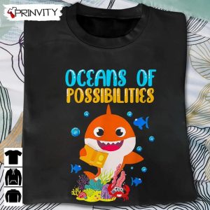 Cute Oceans Of Possibilities Summer Reading 2022 Shark T-Shirt, Unisex Hoodie, Sweatshirt, Long Sleeve, Tank Top