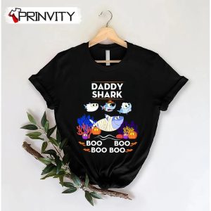 Daddy Shark Boo T-Shirt, Family Unisex Hoodie, Sweatshirt, Long Sleeve, Tank Top