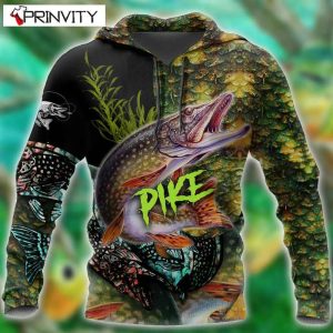 Pike Fishing 3D Hoodie All Over Printed