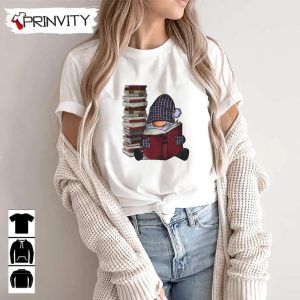 Gnomes Book Lover T-Shirt, Garden Gnome Reading Books Unisex Hoodie, Sweatshirt, Long Sleeve, Tank Top