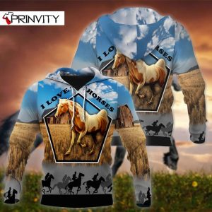 Horse 3D Hoodie All Over Printed