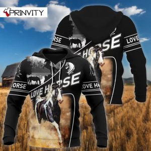 Horse 3D Hoodie All Over Printed