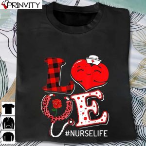 Love Stethoscope Nurse Life Valentine Day Sweatshirt, Unisex Hoodie, T-Shirt, Long Sleeve, Tank Top