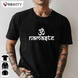 Om Namaste Sanskrit Hindu Om Symbol Yogi Yoga Quote T-Shirt, Unisex Hoodie, Sweatshirt, Long Sleeve, Tank Top