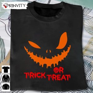 The Face Pumpkin Trick or Treat T Shirt Happy Halloween Perfect Gift For Halloween Unisex Hoodie Sweatshirt Long Sleeve Tank Top 2