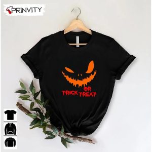 The Face Pumpkin Trick or Treat T Shirt Happy Halloween Perfect Gift For Halloween Unisex Hoodie Sweatshirt Long Sleeve Tank Top 3