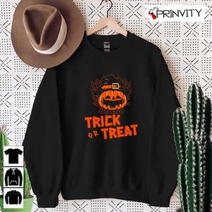 Trick Or Treat Pumpkin Witch T Shirt Happy Halloween Perfect Gift For Halloween Unisex Hoodie Sweatshirt Long Sleeve Tank Top 5