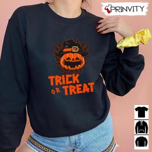 Trick Or Treat Pumpkin Witch T Shirt Happy Halloween Perfect Gift For Halloween Unisex Hoodie Sweatshirt Long Sleeve Tank Top 6