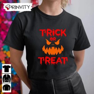 Trick or Treat Face Pumpkin T Shirt Happy Halloween Perfect Gift For Halloween Unisex Hoodie Sweatshirt Long Sleeve 8