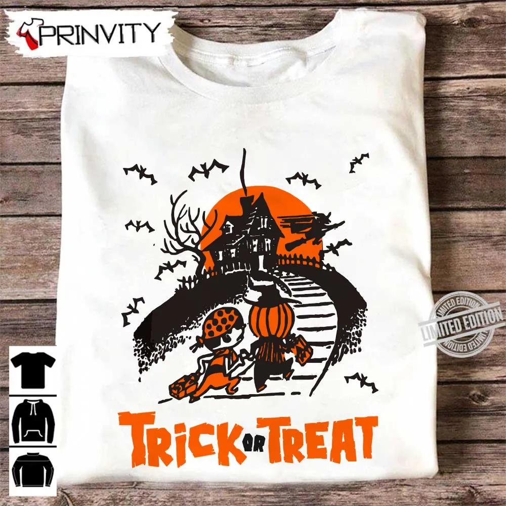 Trick or Treat Haunted House T Shirt Happy Halloween Perfect Gift For Halloween Unisex Hoodie Sweatshirt Long Sleeve Tank Top 2