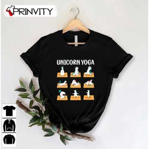 Unicorn Yoga A Unicorn Doing Yoga Positions Funny Premium T-Shirt, Unisex Hoodie, Sweatshirt, Long Sleeve, Tank Top