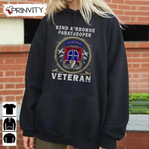 82nd Airborne Paratrooper T Shirt Veterans Day Never Forget Memorial Day Gift For Fathers Day Unisex Hoodie Sweatshirt Long Sleeve Tank Top 8