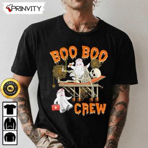 Boo Crew Nurse Ghost Skeleton Sweatshirt, The Boo Crew, Halloween Holiday, Gifts For Halloween, unisex Hoodie, T-Shirt, Long Sleeve, Tank Top 1