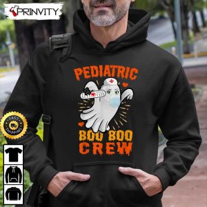 Boo Crew Cute Ghost Pediatric Nurse Sweatshirt The Boo Crew Halloween Holiday Gifts For Halloween Unisex Hoodie T Shirt Long Sleeve Tank Top 14