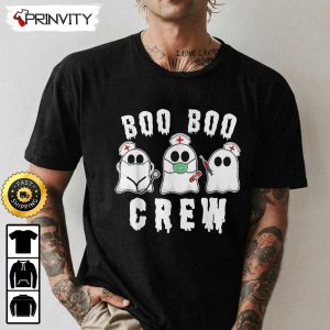 Boo Crew Funny Nurse Halloween Ghost Sweatshirt The Boo Crew Halloween Holiday Gifts For Halloween unisex Hoodie T Shirt Long Sleeve Tank Top 1