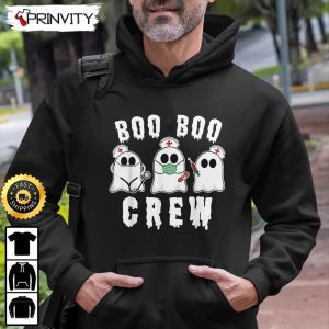 Boo Crew Funny Nurse Halloween Ghost Sweatshirt The Boo Crew Halloween Holiday Gifts For Halloween unisex Hoodie T Shirt Long Sleeve Tank Top 6