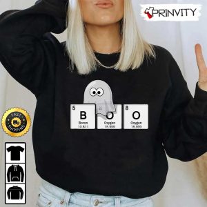 Boo Crew Ghost Design Using Elements of The Periodic Table Sweatshirt The Boo Crew Halloween Holiday Gifts For Halloween Unisex Hoodie T Shirt Long Sleeve Tank Top 4