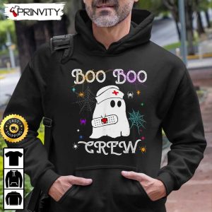 Boo Crew Ghost Doctor Nurse Halloween Sweatshirt The Boo Crew Halloween Holiday Gifts For Halloween Unisex Hoodie T Shirt Long Sleeve Tank Top 5