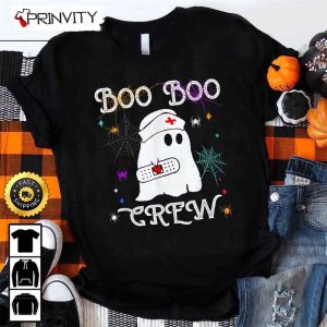 Boo Crew Ghost Doctor Nurse Halloween Sweatshirt The Boo Crew Halloween Holiday Gifts For Halloween Unisex Hoodie T Shirt Long Sleeve Tank Top 7